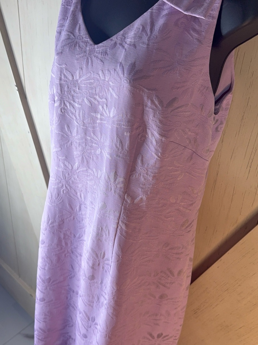 Talbots Lilac Textured Mini Dress. Lavender beautiful sleeveless